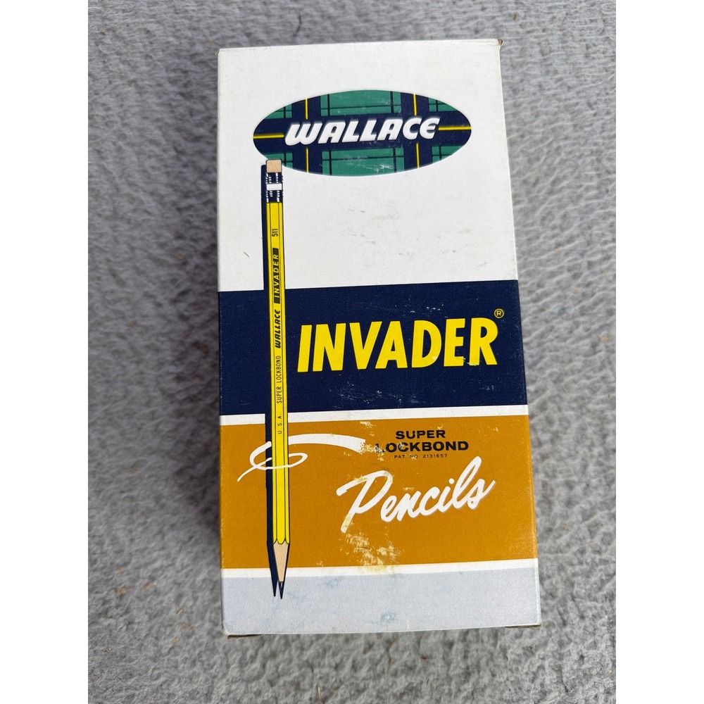 Wallace Invader 511 Pencils SIX Dozen Set 2 2/4 Firm Super Lockbond Made in USA